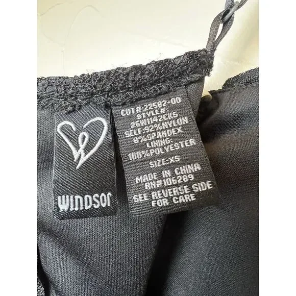 Windsor Black Lace Bodice Dress Sz XS Whimsigoth Fairy Goth Indie Punk Y2K - Picture 6 of 8